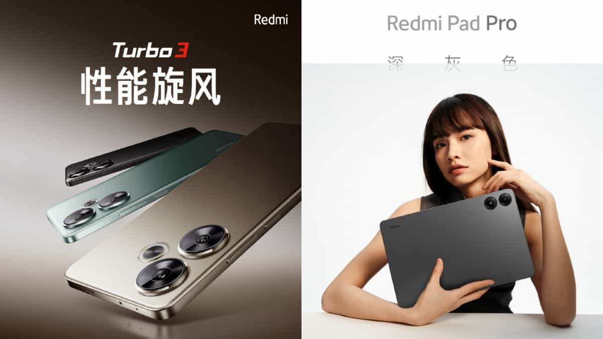 Redmi Pad Pro and Redmi Turbo 3