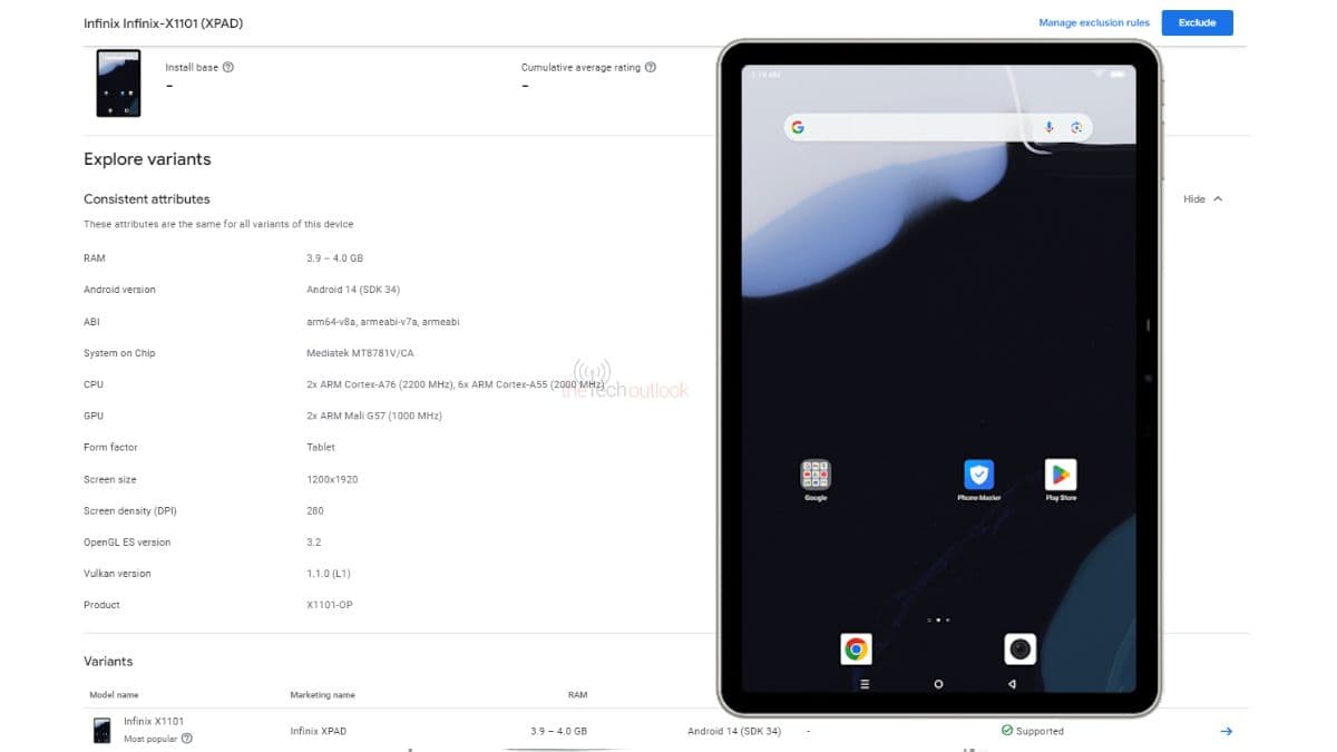 Infinix S First Tablet Xpad Expected To Launch In Both Lte And Wifi