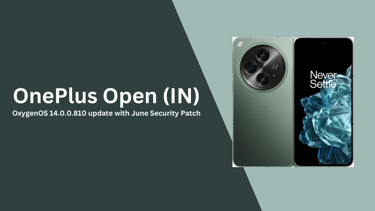 OnePlus Open OxygenOS 14.0.0.810 Update