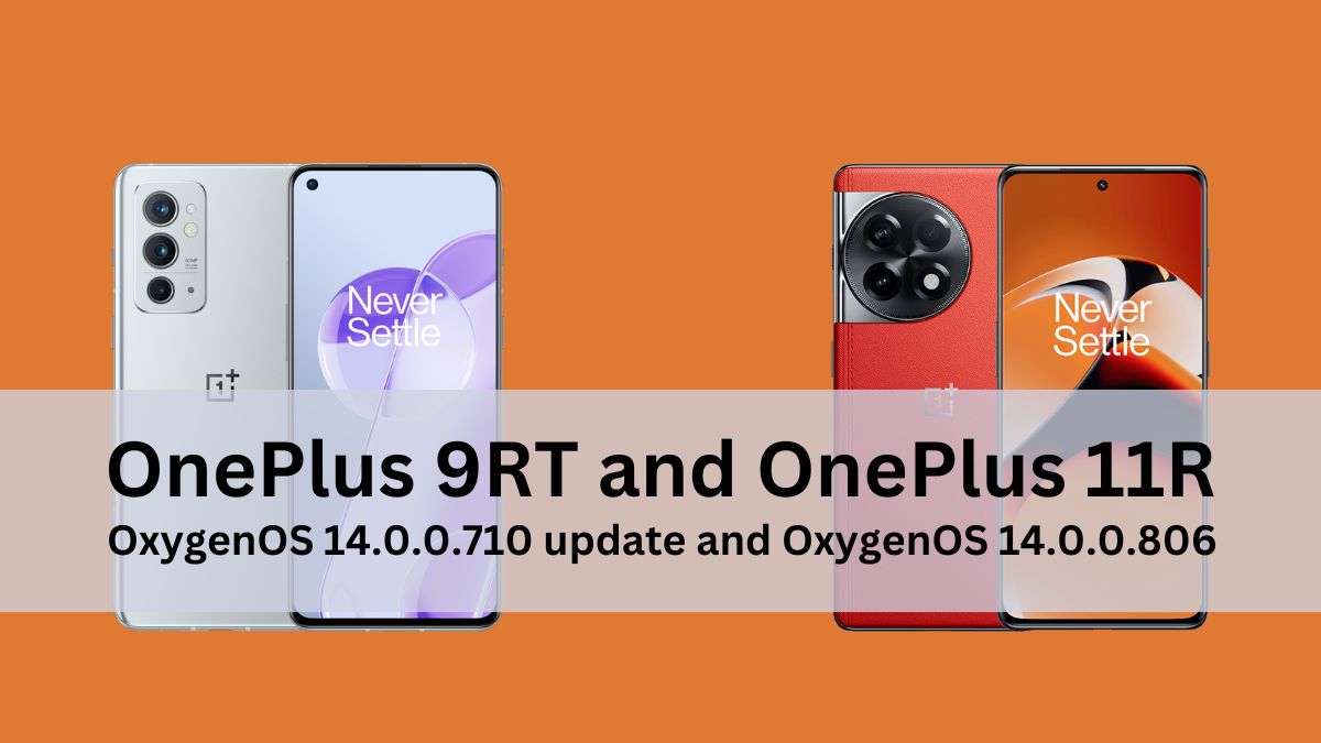 OnePlus 9RT and OnePlus 11R