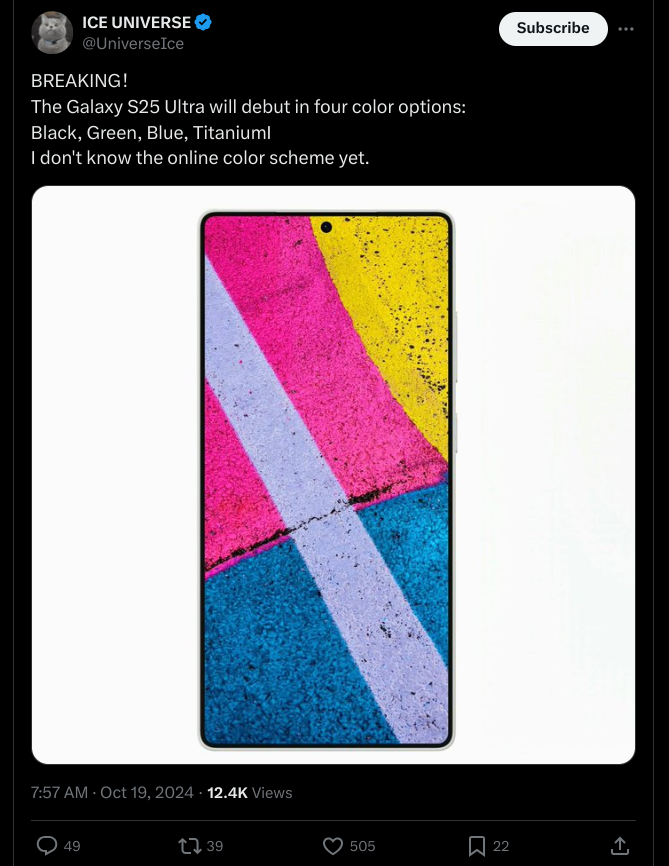 Galaxy S25 Ultra - Tipped Color Variants