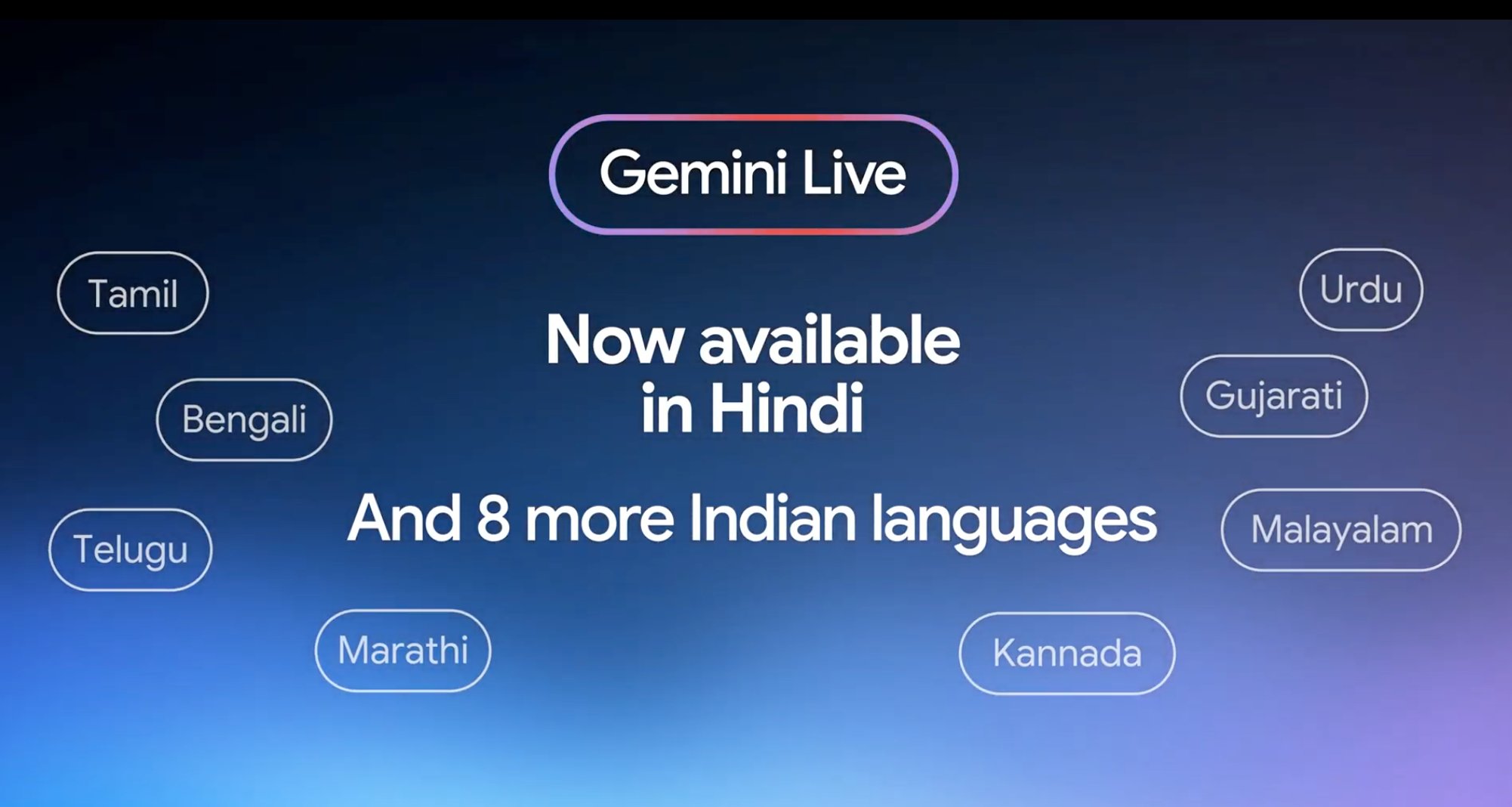 Gemini Live - Now in Hindi and 8 Other Indian Languages