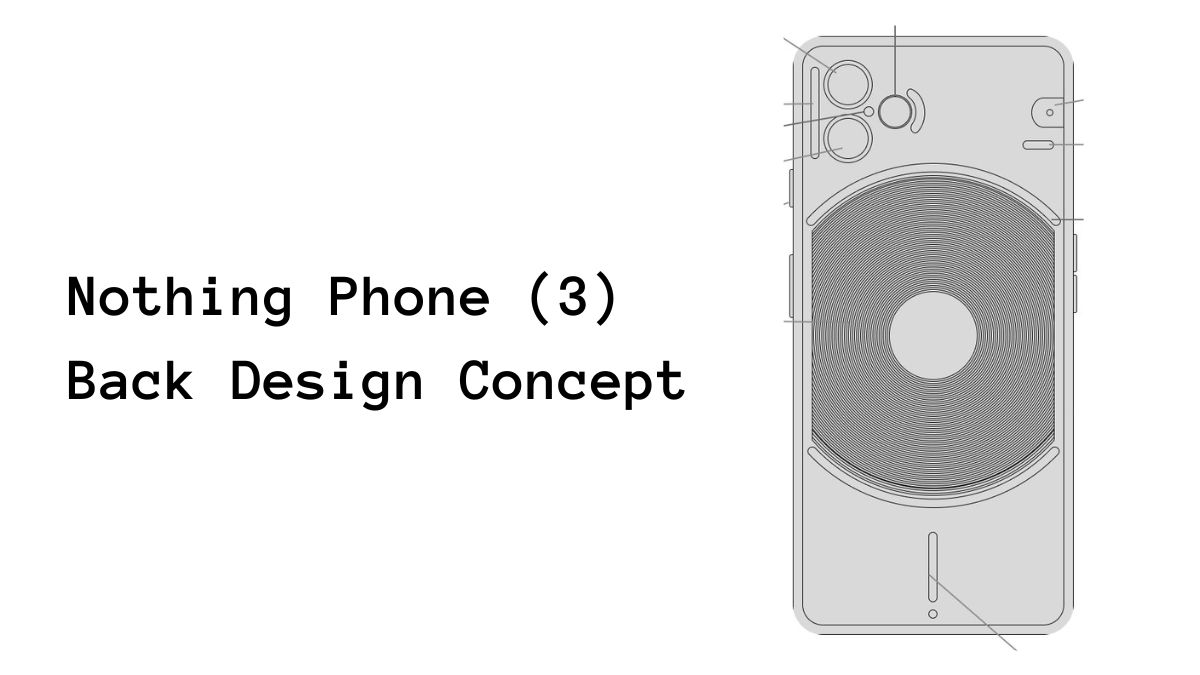 Nothing Phone (3) - Back Design Concept Revealed on Reddit