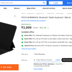 POCO Bluetooth Tablet Keyboard - Flipkart Listing