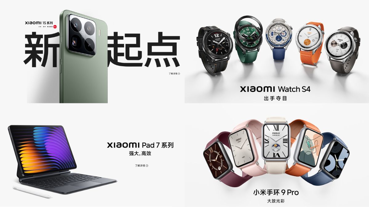 Xiaomi - 15 Series Smartphones, Pad 7 Series Tablets, Watch S4, Band 9 Pro