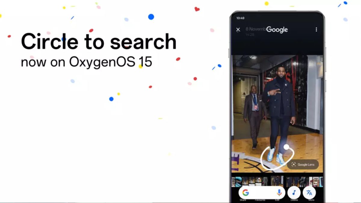 Circle to search OxygenOS 15