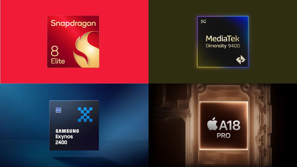 Qualcomm Snapdragon 8 Elite, MediaTek Dimensity 9400, Samsung Exynos 2400, Apple A18 Pro