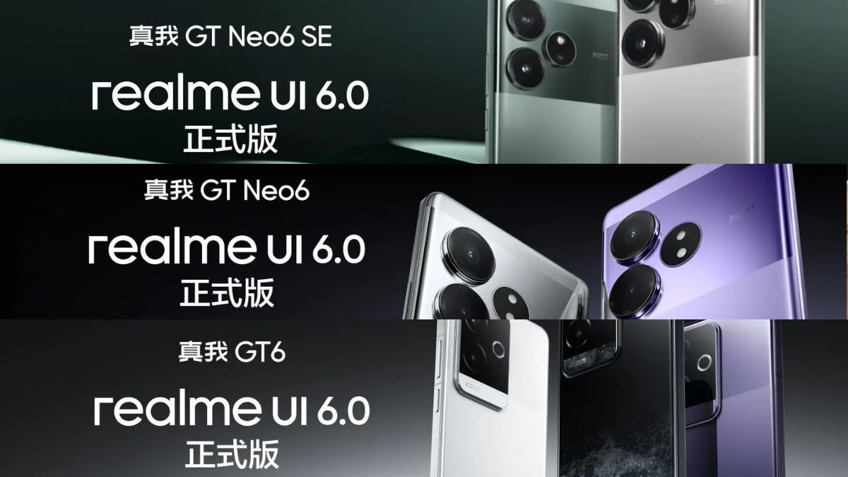 Realme UI 6.0 for Realme GT Neo6, 6SE and GT 6 in China