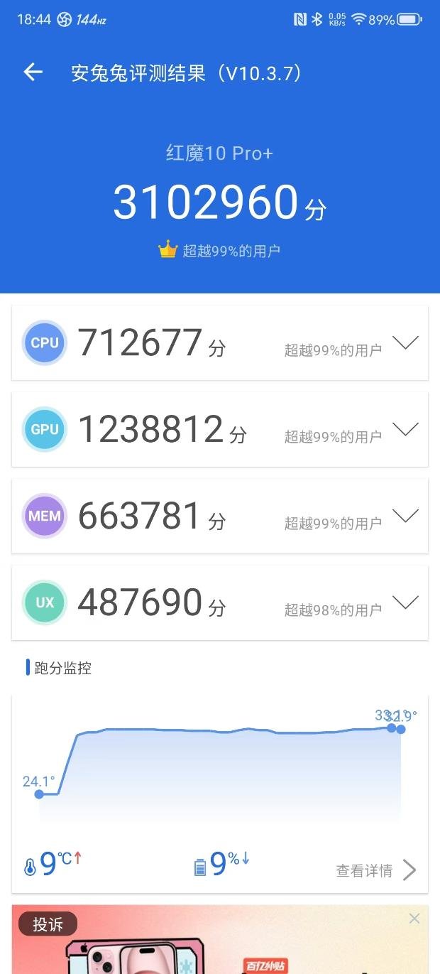 Red Magic 10 Pro+ AnTuTu Benchmark Score