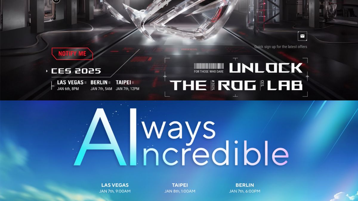 ASUS Announces its ROG Event and Always Incredible Event in Association with CES 2025