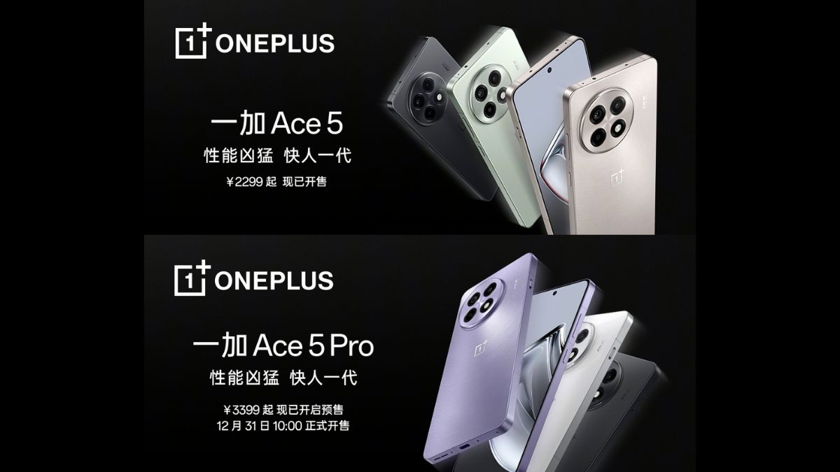 OnePlus Officially Unveils Its Latest Ace 5 Series Sub Flagships In