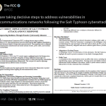 We are taking decisive steps to address vulnerabilities in telecommunications networks following the Salt Typhoon cyberattack