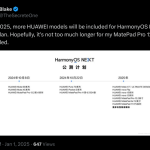 HarmonyOS Next beta plan for more models - X Update