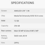 OPPO Reno 13 5G - 12GB.256GB - Key Specs (1)