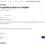 One UI 7 Beta 4 Statues Shared by Official Moderators (1)