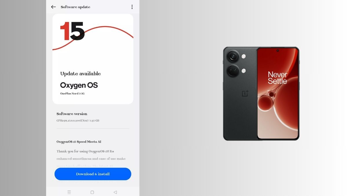 OnePlus Nord 3 OxygenOS 15