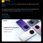 Realme 14 Pro Series 5G - Indian Launch Date Announced - X Update