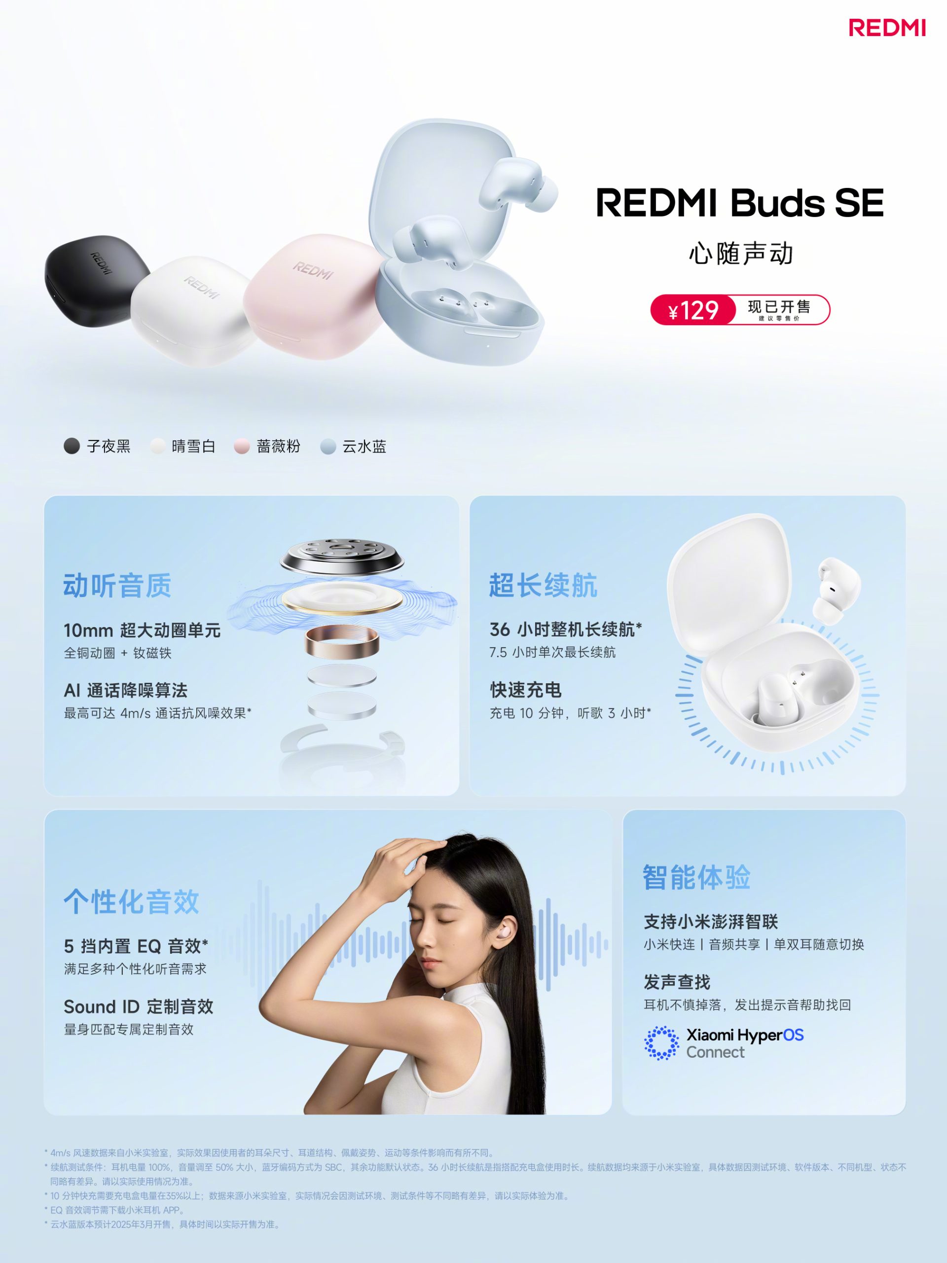 Redmi Buds SE - Key Specs