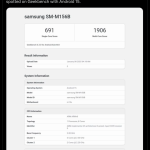 Samsung Galaxy M15 on Geekbench with Android 15 - X Update